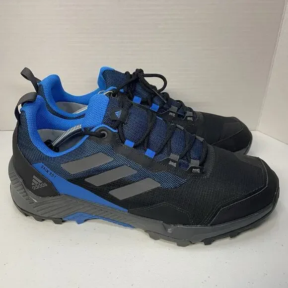 Adidas Men Size 13 Shoes Eastrail NEW 2 R.RDY Black Blue Hiking Trail S24009 - Picture 6 of 10